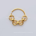 Wholesale Septum Jewelry Suppliers, Handmade Gold Plated 925 Sterling Silver Septum Nose Ring